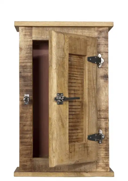 Rustic Ice Box Wall Hanging Cabinet with 1 Door - popular handicrafts